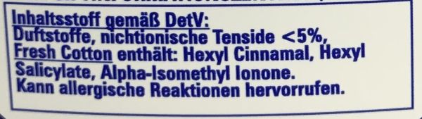 Wäscheduft Fresh Cotton Plus "extra Auslese" Restposten